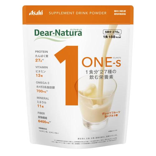 

Dear-Natura One Supplement, Grapefruit Yogurt Flavor, 270g (5 servings) by Asahi Supplement, Produced in Japan