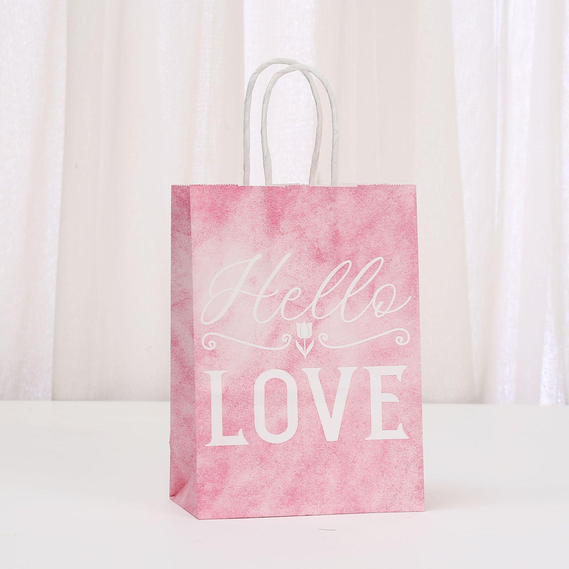 

12/30pcs Pink Tulip-Themed Gift Tote Bags Perfect for Spring Party and Love Celebrations Candy Container Durable Packaging 12pcs&15x8x21cm