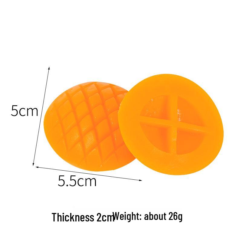 

Xiaohongshu Style PVC Fake Mango Slice - Creative Decorative Cube Model