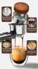 Coffee Machine MK-601F Four In One, Cappuccino Coffee Machine Dolce Gusto Nes Capsule Espresso Machine ESE Pod Grinding Gift for Lover, Dad, Mom