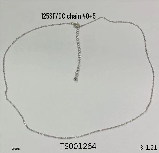 Platinum-Plated Copper Clavicle Necklace: Light Luxury, Versatile, High-End Fashion Accessory