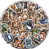 50 BUC Sticker Animale Alfabet Desenate Stickere Decorative Doodle Potrivite pentru Caiete, Telefoane Mobile și Valize