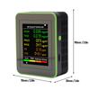Air Quality Detector CO2 TVOC HCHO PM2.5 PM10 Portable Air Tester Color LCD Digital Display Air Quality Detector