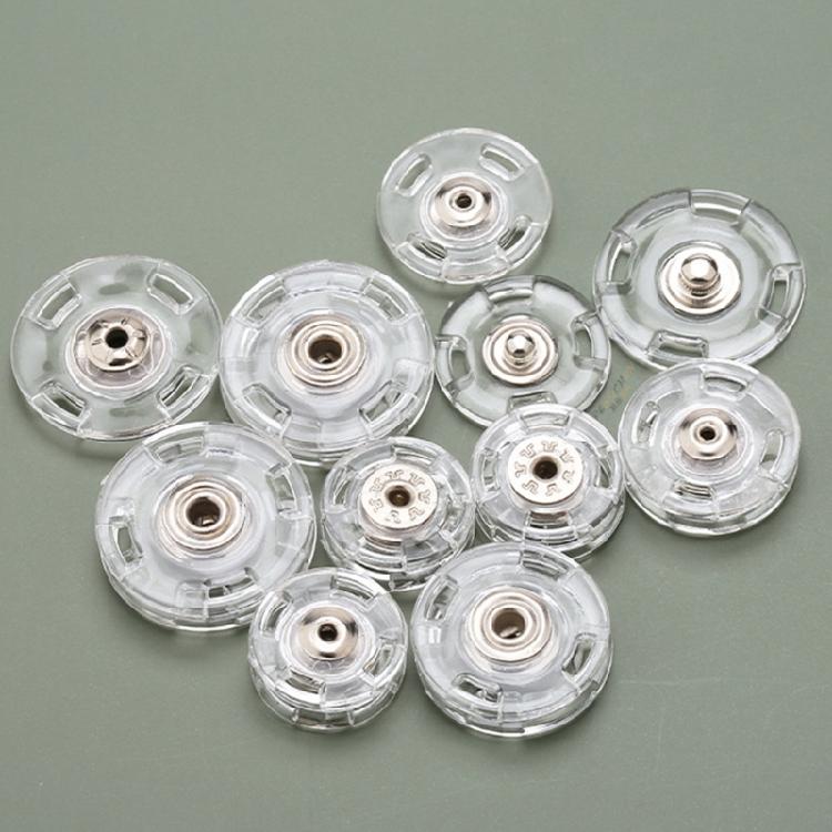 10Pcs Plastic Snap Buttons Invisible Sewing Button Fasteners For Handmade Garments Clothing Repair Sewing Accessories