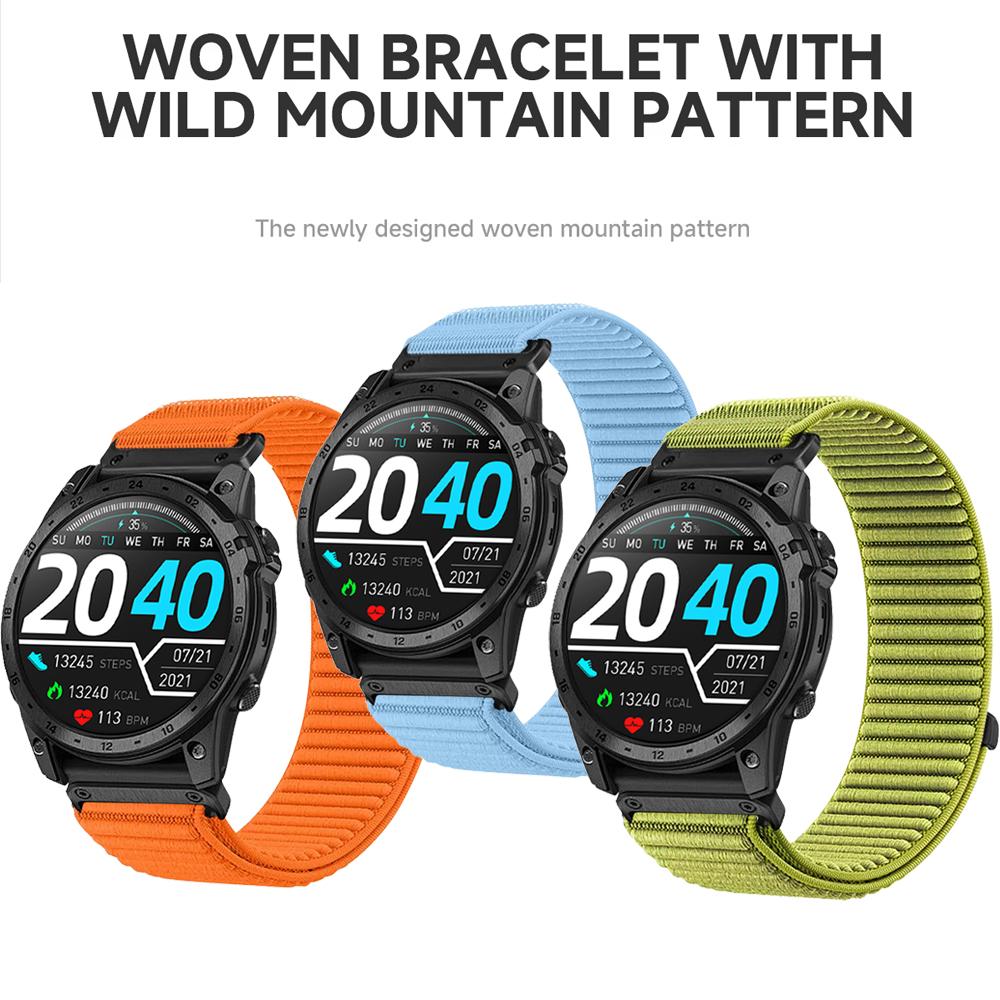 20mm 22mm 26mm QuickFit Nylon Band for Garmin Fenix 8 43mm 47mm 51mm 7 7X 6 6X 5 5X Plus/Enduro 3/Epix Pro Gen 2 Strap Bracelet