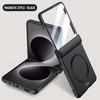 For Magsafe Wireless Charging Matte Frosted Phone Case For Samsung Galaxy Z Flip 8 5G Hinge Screen Protect Film Shockproof Cover