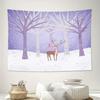Deer Forest Tapestry Woodland Wall Hanging Nature Landscape Home Decor Bohemian Room Aesthetic Gift Vintage Cottagecore Tapestry