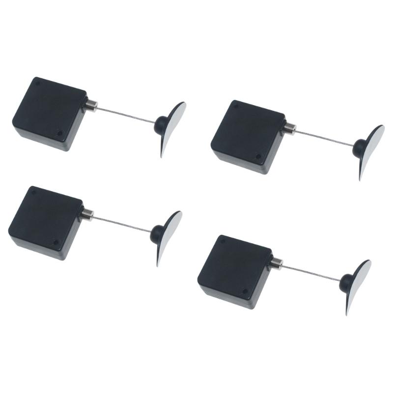 Pack of 1/2/4 Retractable Remote Control Tethers with Adjustable Leashes for TV and DVDs Prevents Loss