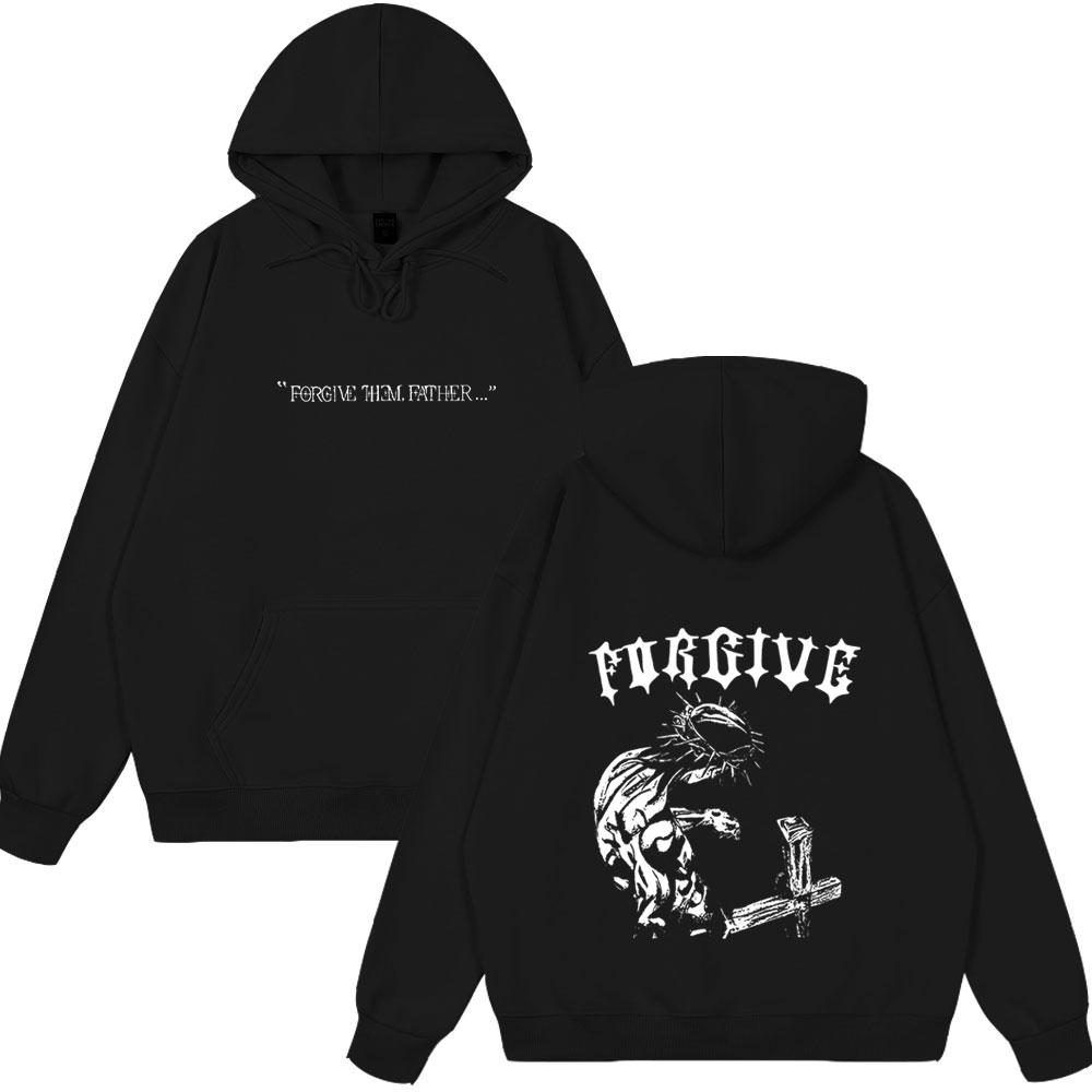 

Christian Religious Jesus Forgive Them Father Vintage Style Clothes Men s Women Wear Harajuku Retro Oversized Tops Summer Hoodie S
