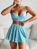 European & American Print Style Three-Piece Bikini Swimsuit Set for Women - 2026 Trend