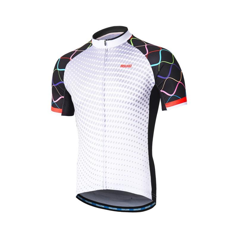 Mens Cycling Jersey Set Quick-Dry Breathable Short Sleeve Bike Outfit Mountain Road Riding