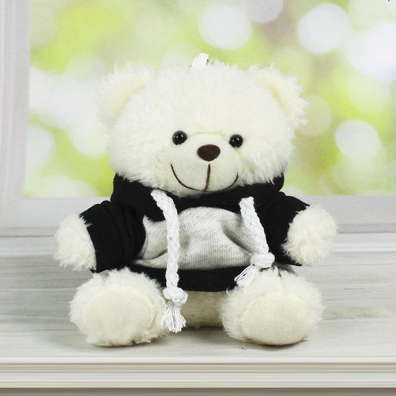 Charming Teddy Bear Keychain Plush Doll - Dressed Up Couple Backpack Ornament Gift
