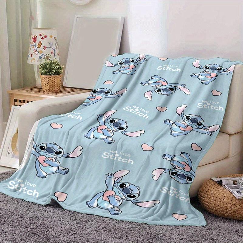 1pc Stitch Printing Blanket - Soft, All-Season Throw for Living Room, Bedroom,Travel