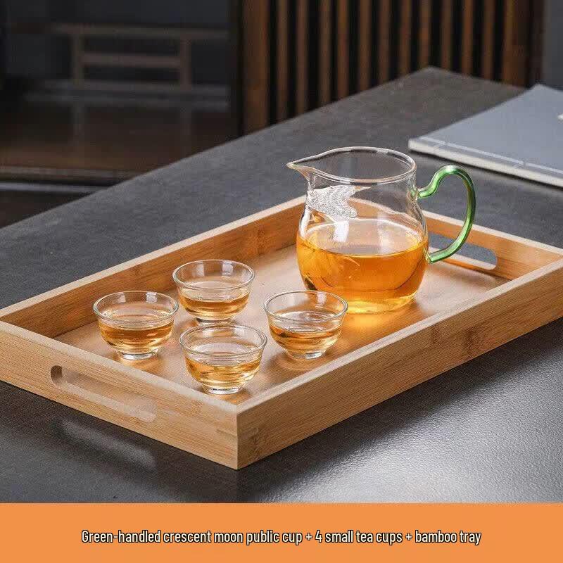 ZISIZ High Borosilicate Glass Fairness Tea Cup with Integrated Filter