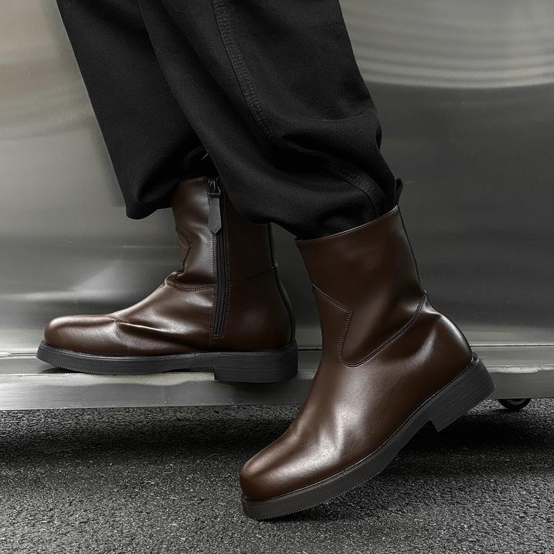 Fashion Leather Ankle Boots For Man Genuine Leather Big Size Boots High Quality Designer Casual Formal Outdoor Boots Fashion Business