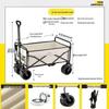 Extra Large Folding Outdoor Camping Handcart with Drawbar