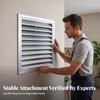Low-Profile Aluminum Vent Cover | Wall Ventilation Grille, Louvered Vent, for