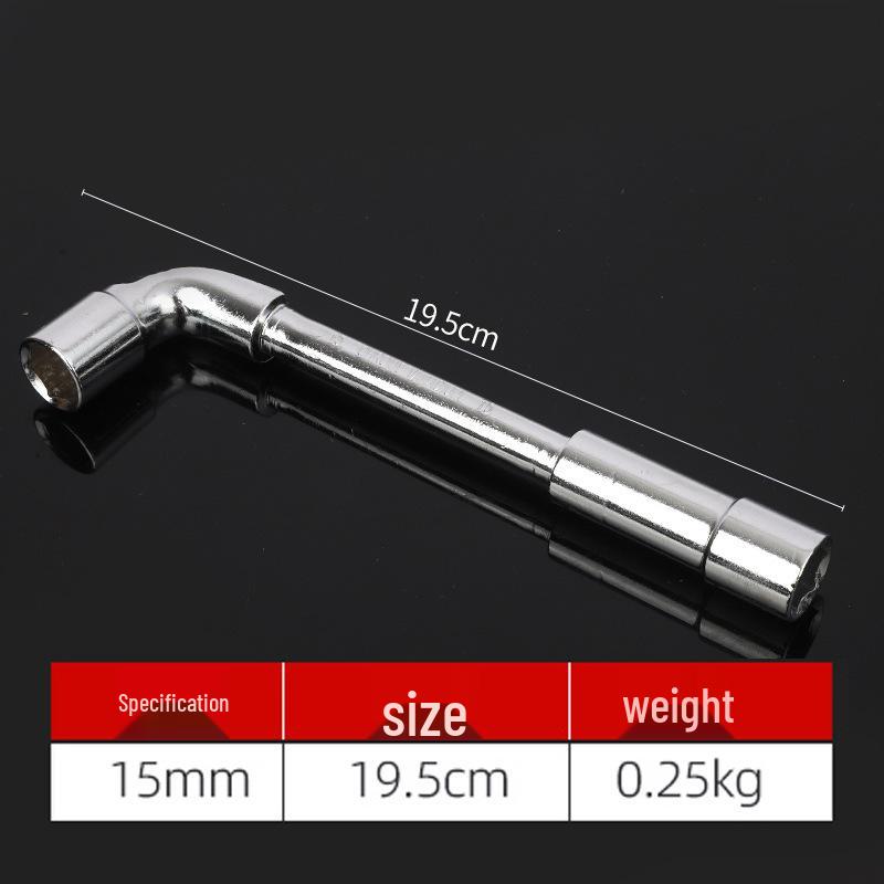 Perforated L-Shaped Hex Deep Socket Wrench for Auto Repair