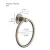 Save Space Towel Ring Hangers Wall Mounted Hand Towel Ring Modern Punch Free Towel Ring  Bathroom