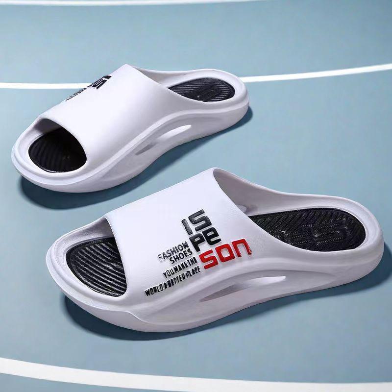 

Мужские нескользящие летние спортивные шлепанцы на толстой подошве - 2024 Уличные дезодорирующие прохладные комфортные для мужчин и женщин 40-41