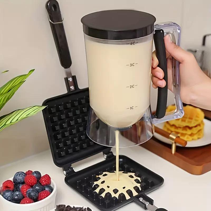 Batter Dispenser ABS 900ml Batter Cream Separator Baking Tool for Pancake Cupcake Cake Waffle Cupcake Batter Dispenser