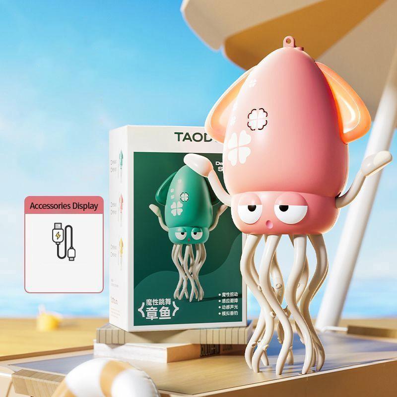 Trendy Dancing Squid Wiggly Wonder Octopus Toy with LED Lights and Music Kids Electronic Pet Toys Interactive Development Toys