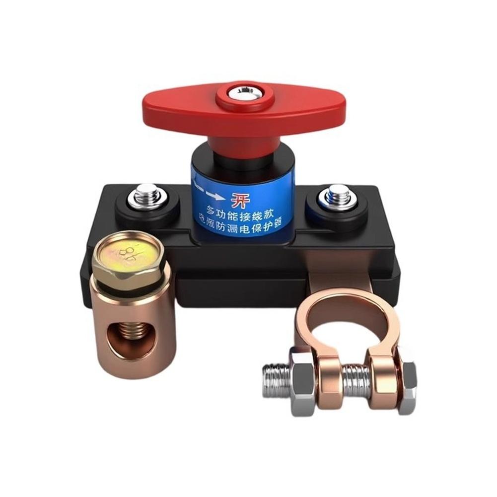 Pure Copper Battery Disconnect Switch 12V 24V Car Truck Anti Leakage Switches For Cars Vehicles RVs And Boats Aluminum Alloy