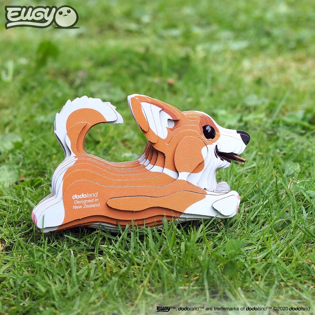 EUGY Corgi Paper 3D Puzzle An Educational Toy That Is Perfect As a Gift for Elementary School and Adults - Boys, Girls, Alike.