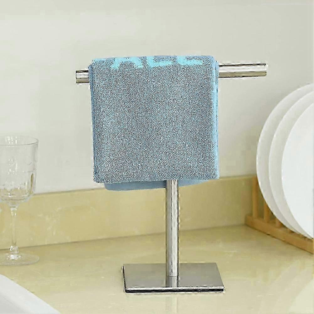 Hand Towel Holder Stand for Bathroom Vanity Stainless Steel Standing Towel Rack Stand Towel Bar for-Good