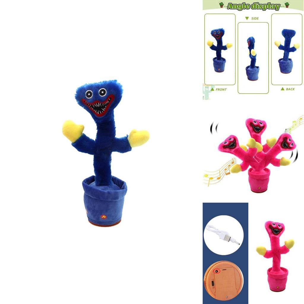 Poppy Playtime Huggy Wuggy Talking Cactus Plush Toy For Kids Interactive And Safe