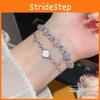 Sea Star Zircon Silver Bracelet With Pullon Design For Women Fashion Jewelry
