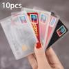 10pcs Transparent Card Sleeves - Reusable, Dustproof, Scan-Friendly Design for Credit, ID,and Bus Cards Ideal for Home, Office, and Gift Use