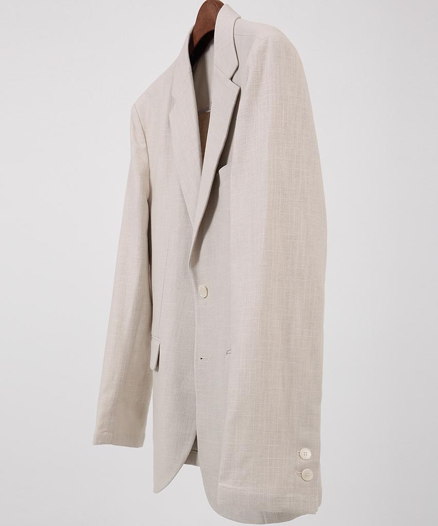 Paletot Linen Single Blazer_Beige