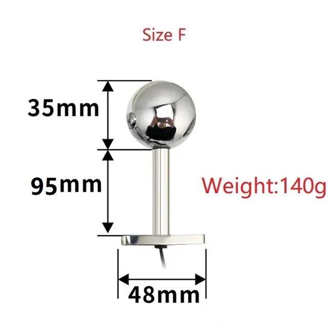 New Bi-polar electro shock Vaginal tight Huge Butt Plug Metal Anal beads Prostate Electrical Stimulation G spot medical Sex Toy