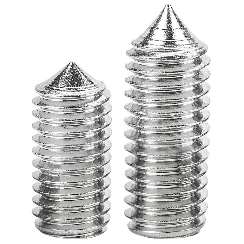 Stainless Steel Hex Socket Set Screw - Pointed Tip, M3 M4 M5 M6