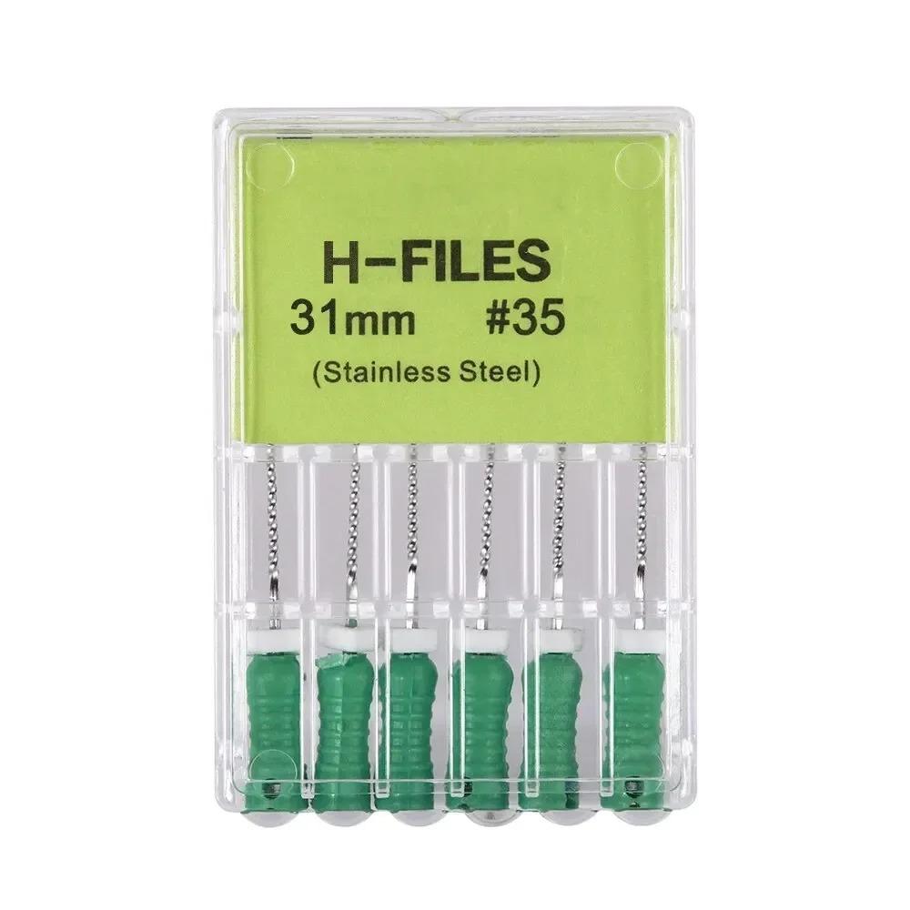 High Quality Dental H- Files Stainless Steel Hand Use Root Canal H File Endodontic Treatment File for Dentistry Instrument