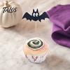 Safe Food-grade Cake Topper 8 Pcs Halloween Bat Cupcake Toppers, Black Cartoon Pick Picks for Halloween, Baby Shower, Birthday Party Decoration
