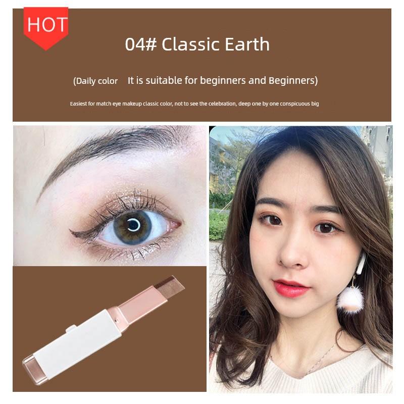 Two-Color One-Touch Molding Eye Shadow Stick for Beginners and Pregnant Women