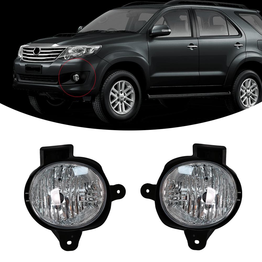 For Toyota Hilux Vigo Champ 2011 2012 2013 2014 M&C Car Fog Light Assembly Kit Front Bumper Fog Lamp Replacement Harness Switch