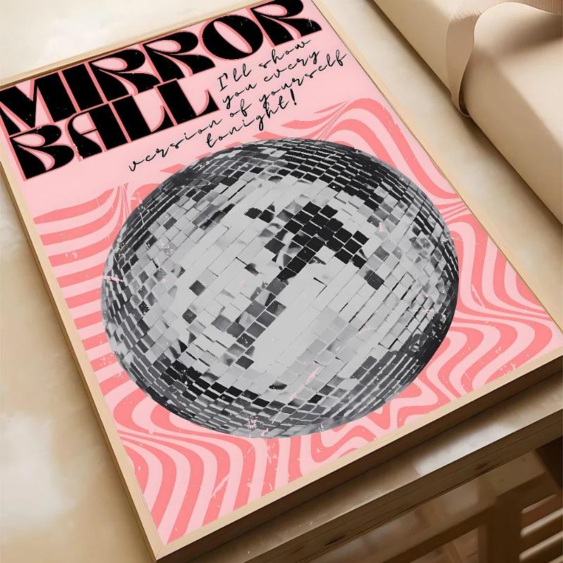 Party Canvas Painting Disco Ball Dancefloor Poster Home Living Room Bedroom Bar Cafe Art Decor Wall Art Decor