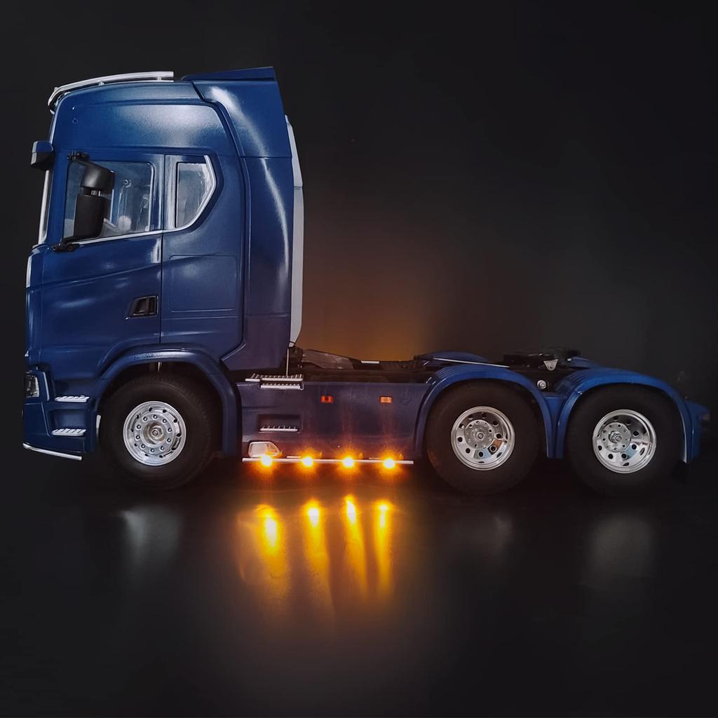 TRZX 1Set LED Lamp Side Light Parts for Tamiya Scania 770S 6x4 RC Truck 1/14