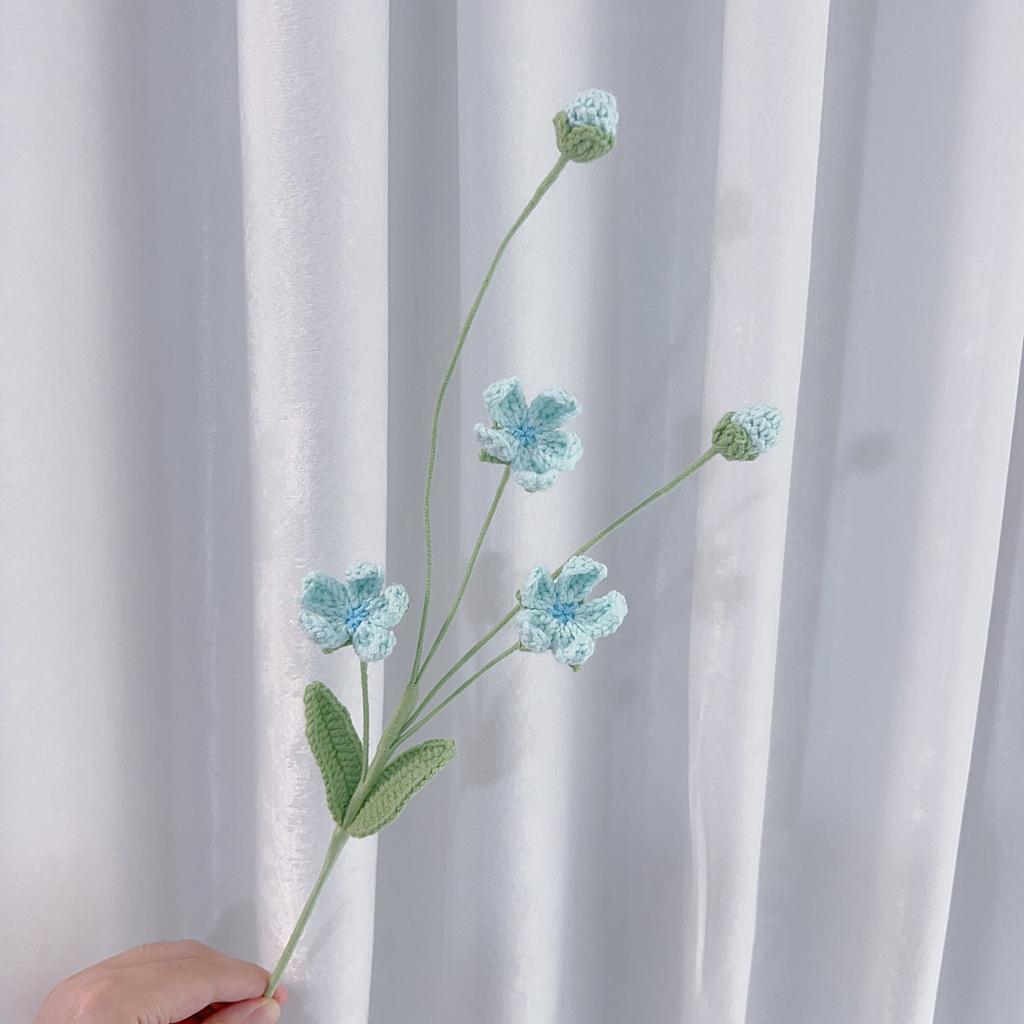 Herba Androsacis Crochet Flowers Creative Knit Flower Bouquet Handwoven Flower Wedding Home Decor Gift