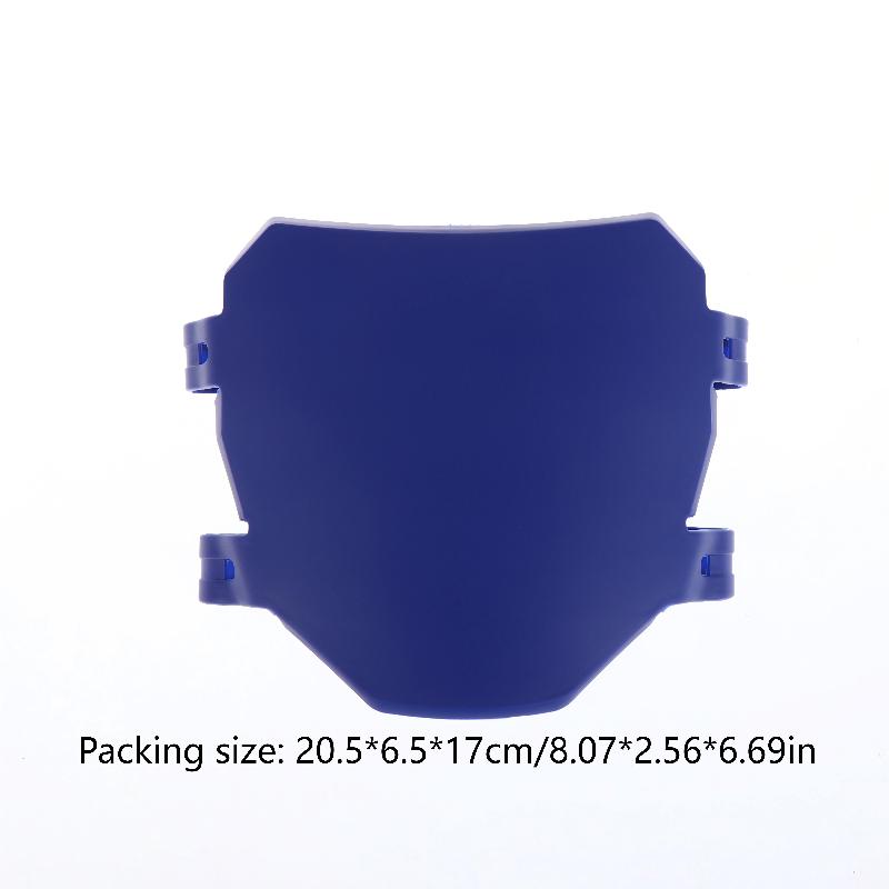 Universelle Motorrad-Frontscheibe mit Nummernschildhalterung Wasserdichte Acryl-Verkleidung für Cafe Racer-Stil