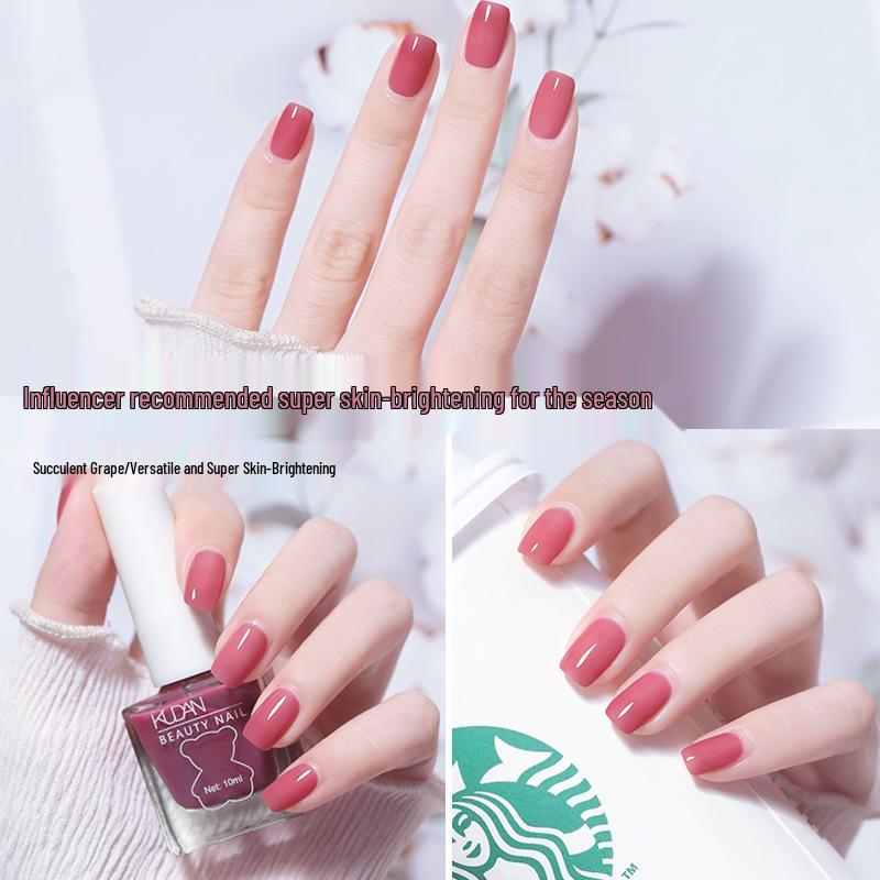 New Long-lasting, No-bake Ice-Transparent Non-Peelable Quick-Dry Oil-Based Nail Polish