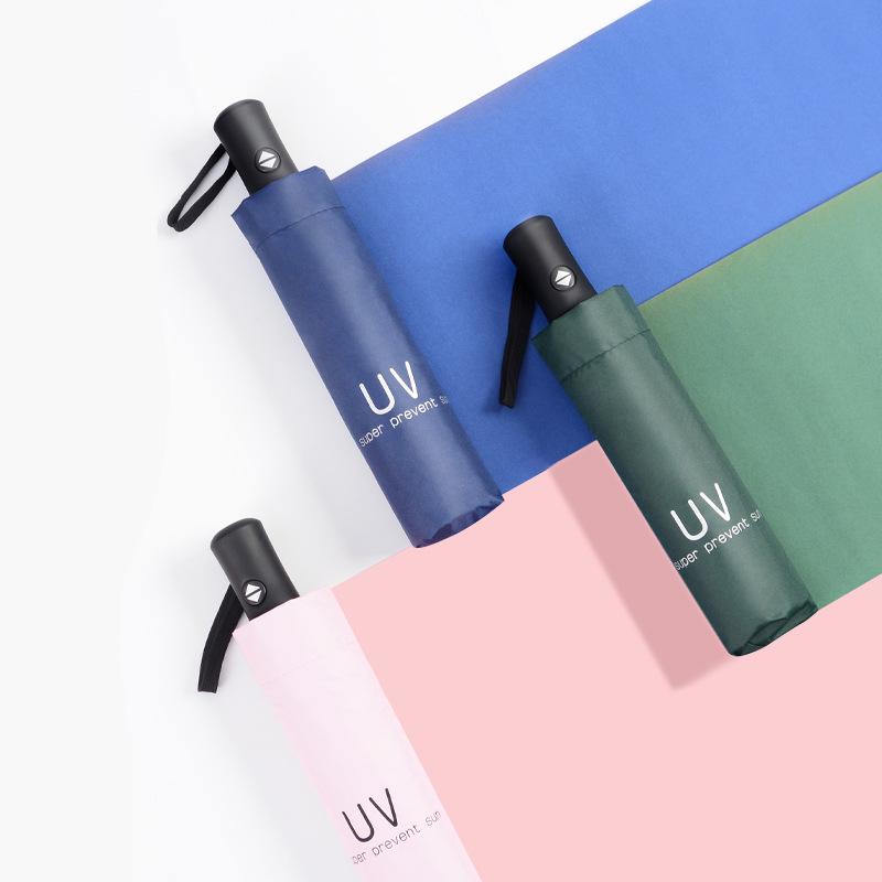 Sales of automatic folding umbrellas Vinyl umbrellas Sunscreen UV protection Sun umbrella brush