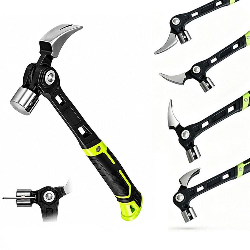 4-Position Nail Puller Multipurpose Hammer Magnetic Nail Grip Nail Puller Hammer Home Repair