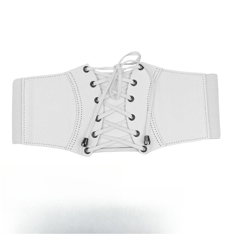 Ladies Wide Waistband Retro Korean Style Elastic Waist Belt Fashion Dress Decoration Waist Cincher Corset Accessories