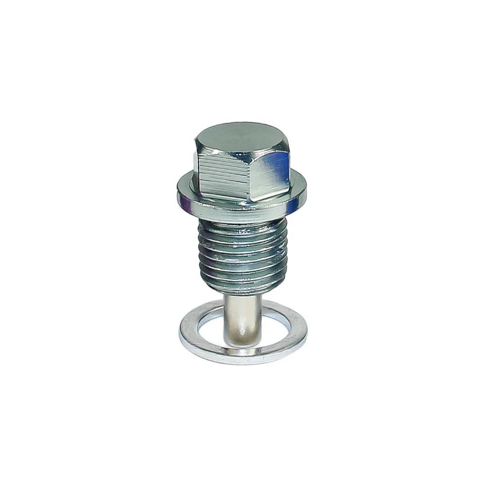 M12*1.25MM Magnetic Oil Drain Plug/Oil Sump drain plug Red Blue Black Gold Purple Silvery Green Gray Oil Drain Plugs 3