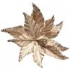 Christmas Flower 25cm Decor Glitter Hanging Plastic