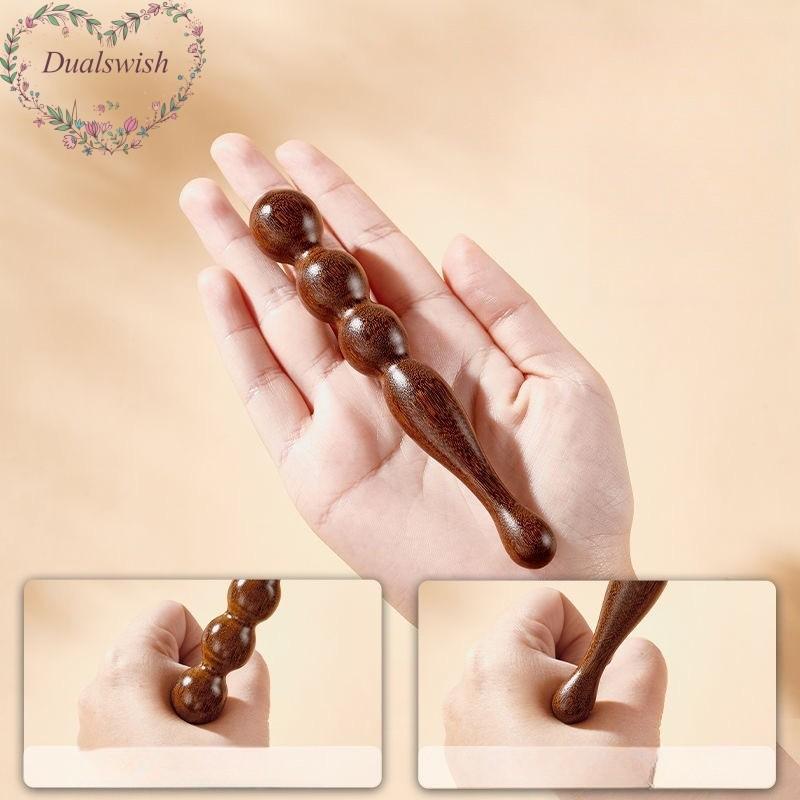 Sandalwood Massage Acupressure Stick Hands Feet Face Multifunctional Wooden Meridian Massage Stick Beauty Health Therapy Rehabilitation Tools